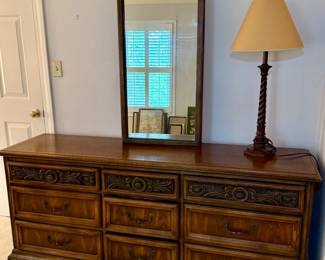 Vintage Lane Triple Dresser with Mirror