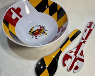 Galleyware Salad Serving Bowl and Utensils
