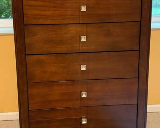Contemporary Five Drawer Dresser