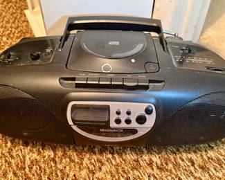 Magnavox AM/FM Radio, CD Player, Cassette Tape Boombox