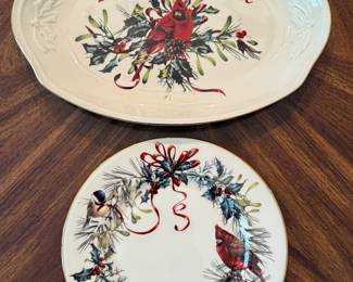 Lenox "Winter Greetings" Fine China Serving Dishes