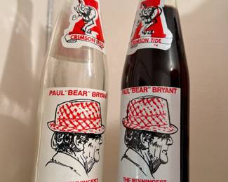 Commemorative Coke Bottles Celebrating Coach Paul "Bear" Bryant