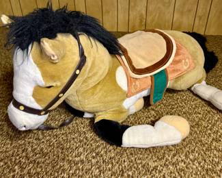 Plush Stuffed Pony/Race Horse