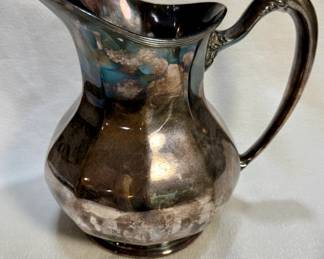 Vintage Silver Plated Water Pitcher