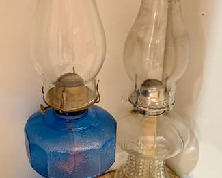 Vintage Hurricane Oil Lamps