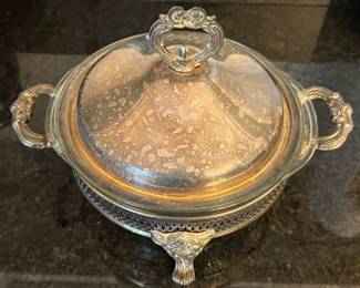 Vintage Silver Plated Chafing Dish
