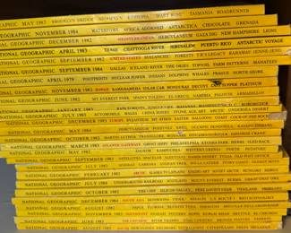 Collection of Vintage National Geographic Magazine