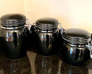 JC Penny Home Collection Three Piece Canister Set