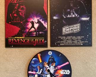 Star Wars Memorabilia and Clock