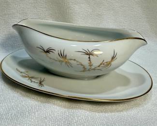 Rosenthal Continental Gravy Boat in "Golden Palm" Pattern