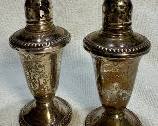 Duchin Creation Sterling  Weighted Salt and Pepper Shakers