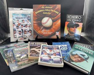 Seattle Mariners Baseball Books & 8x10” Team Photo 
