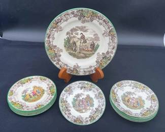 Vintage Copeland SPODE Byron Plates & Saucers 