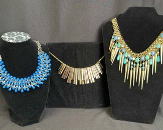 3~ Fabulous Statement Necklaces * One Is NEW Liz Claiborne 