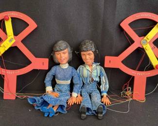 VERY RARE Donnie & Marie Osmond 11” String Puppets!
