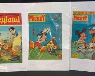 3 Disney Couverture Original Prints