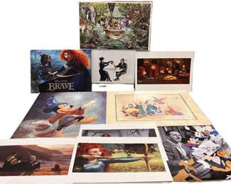 Disney Paris 30th Anniversary * Lithographs * 1950 Walt Disney *Mary Poppins * Signed Jungle Cruise