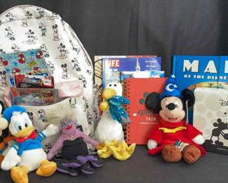Disney, Disney Loungefly Backpack, Stickers, Plush Toys And Activity Books
