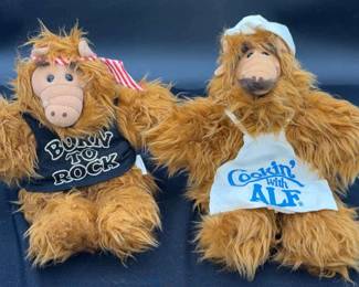 2~ Vintage ALF Puppets * Born To Rock & Cooking With ALF 