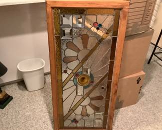 Leaded glass window
