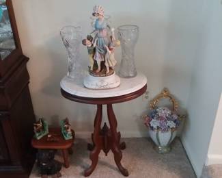 Marble top Eastlake style table 