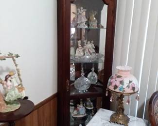 Curio cabinet, collectibles 