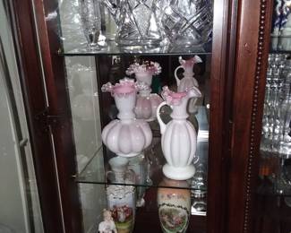 Fenton case glass 