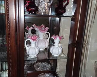 Fenton case glass 