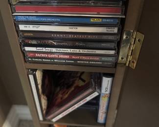 CDs also exercise CDs and VHS, some never opened