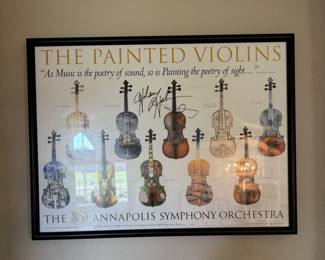 Framed and Signed Poster Art