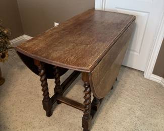 Antique Gateleg Table in Media Room