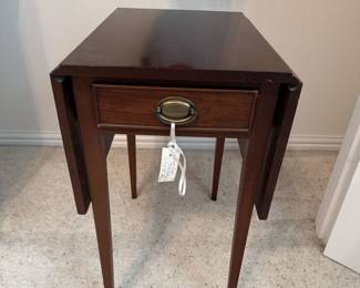 Antique Table in closet of Twin Bedroom