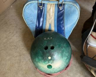 Bowling ball and bag