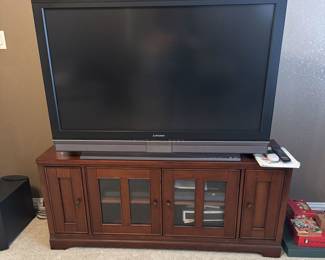 Large TV and TV Stand
