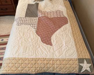 State of Texas Quilt and Sham (only 1 set)