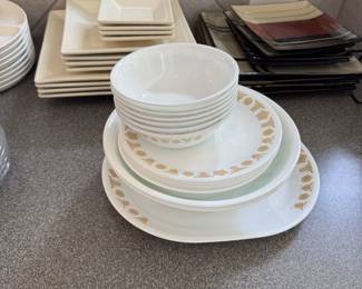 Corelle dinnerware and other plates