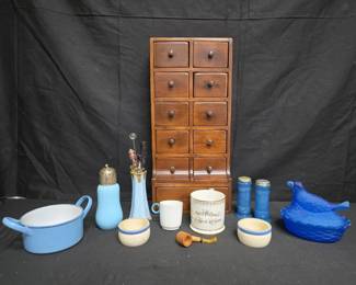 ST112Vintage treasures with depression glass