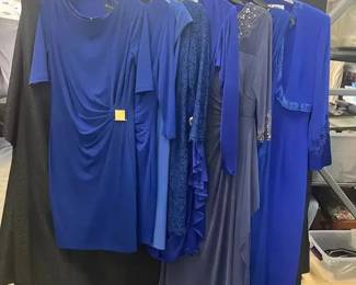 CT626Womens Blue Formal Dresses 