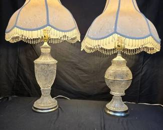 CT613VTable lamps crystal and cut glass