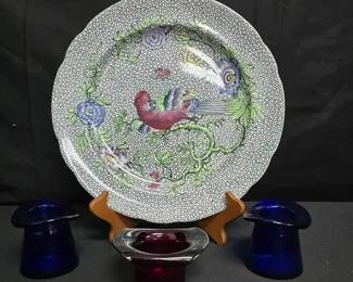 ST111Copeland Late SpiderMan Porcelain Parrot Plate and more