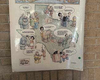 Unframed Texas Bill of Rights Poster