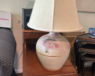 Hand thrown ceramic lamp made by Jim Dale (former owner of Salado Pottery)