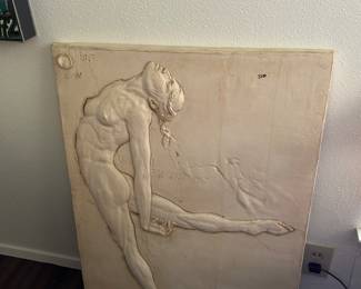 Wall relief sculpture by Bill Pochciol
