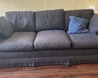 Older queen size sleeper sofa. Built solid, and the fabric is in excellent condition 