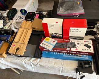 Keyboards, wooden iPad stand