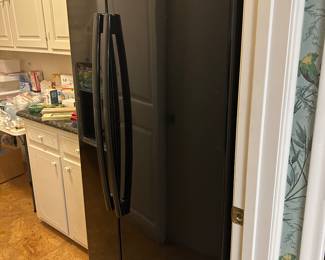 GE Refrigerator/Freezer with ice maker….works great, used as a 2nd refrigerator 