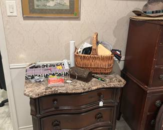 Beautiful marble top chess of drawers/night stand