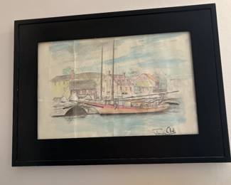 Original Harbor pastel