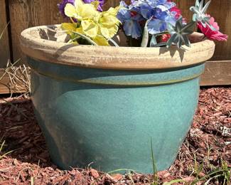Ceramic Planter w/ Flowers*