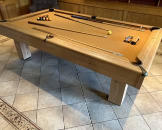 Gandy Billiard / Pool Table w/ Cues, Balls, etc.